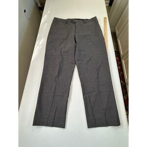 Jos A Bank Traveler Slim Fit Wool Blend Dress Pants Mens Size 36x28 Gray